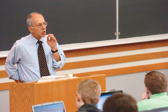 Professor Bill Buss, teaching a class.