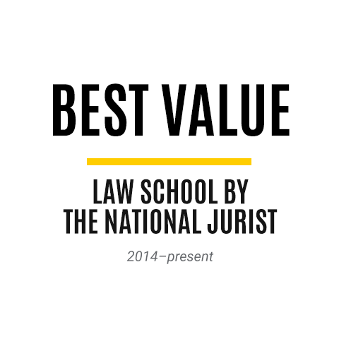 Named Best Value Law School since 2014