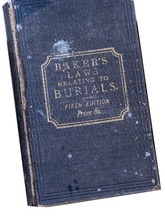 The Laws relating to Burials Book Cover