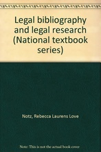 Loveliest book in the law library - Legal bibliography and legal research