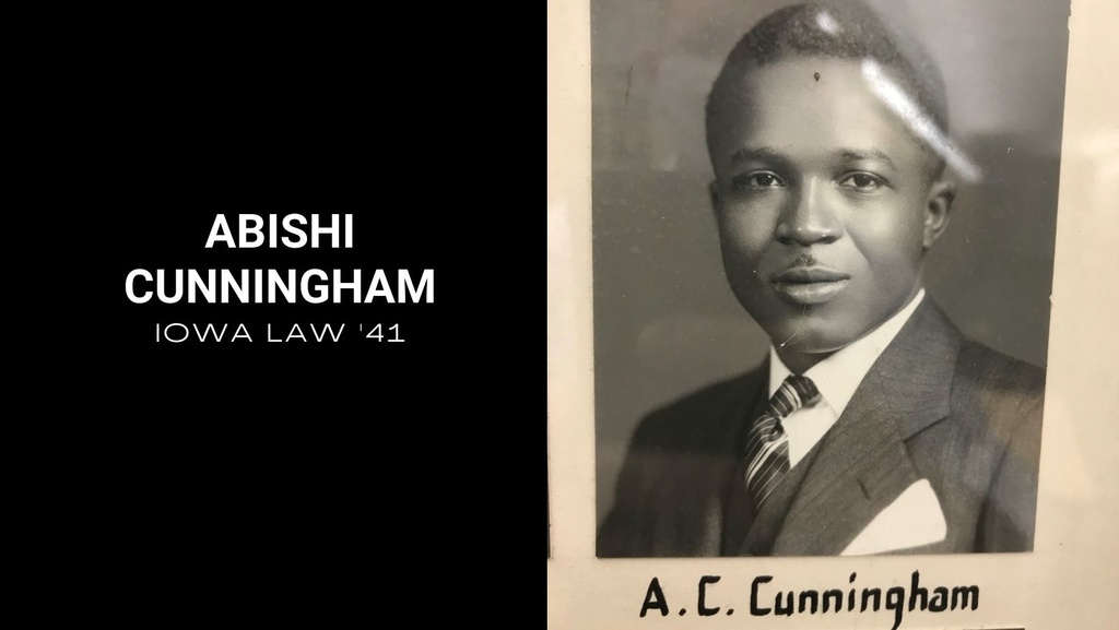 Iowa Law grad Abishi Cunningham's composite photo from 1941