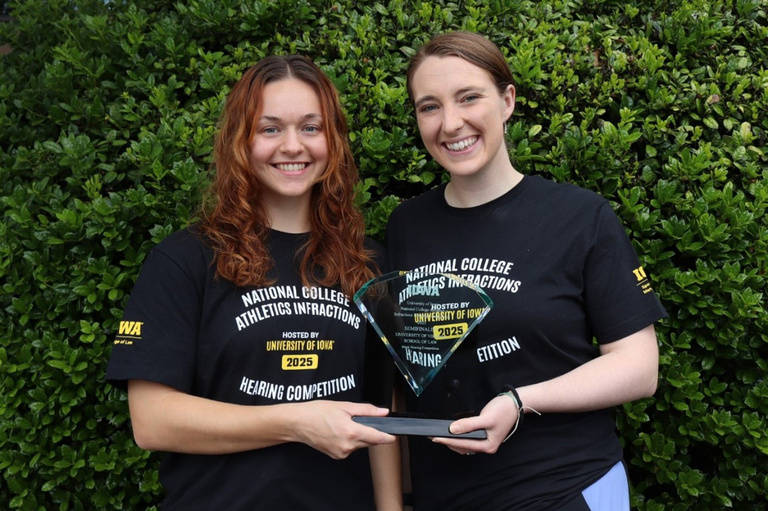 The 2025 Hearing Competition semifinalist team, from the University of Virginia School of Law