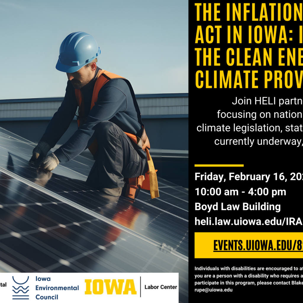 The Inflation Reduction Act in Iowa: Implementing the Clean Energy and Climate Provisions promotional image