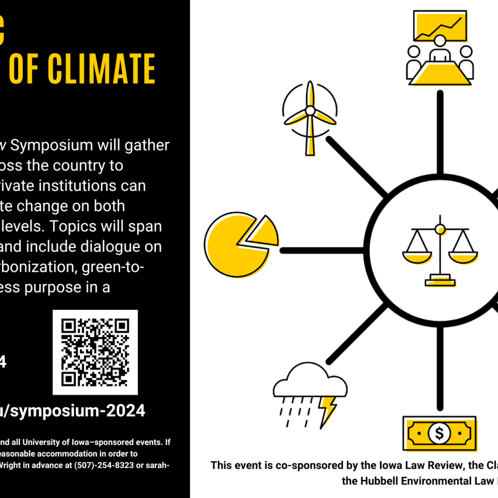 The Economic Implications of Climate Change: Iowa Law Review’s Volume 110 Symposium promotional image