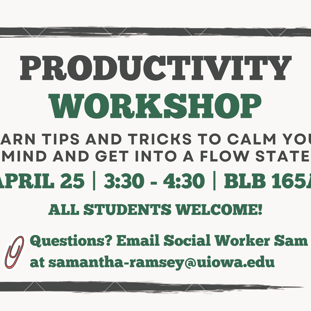 Productivity Workshop promotional image