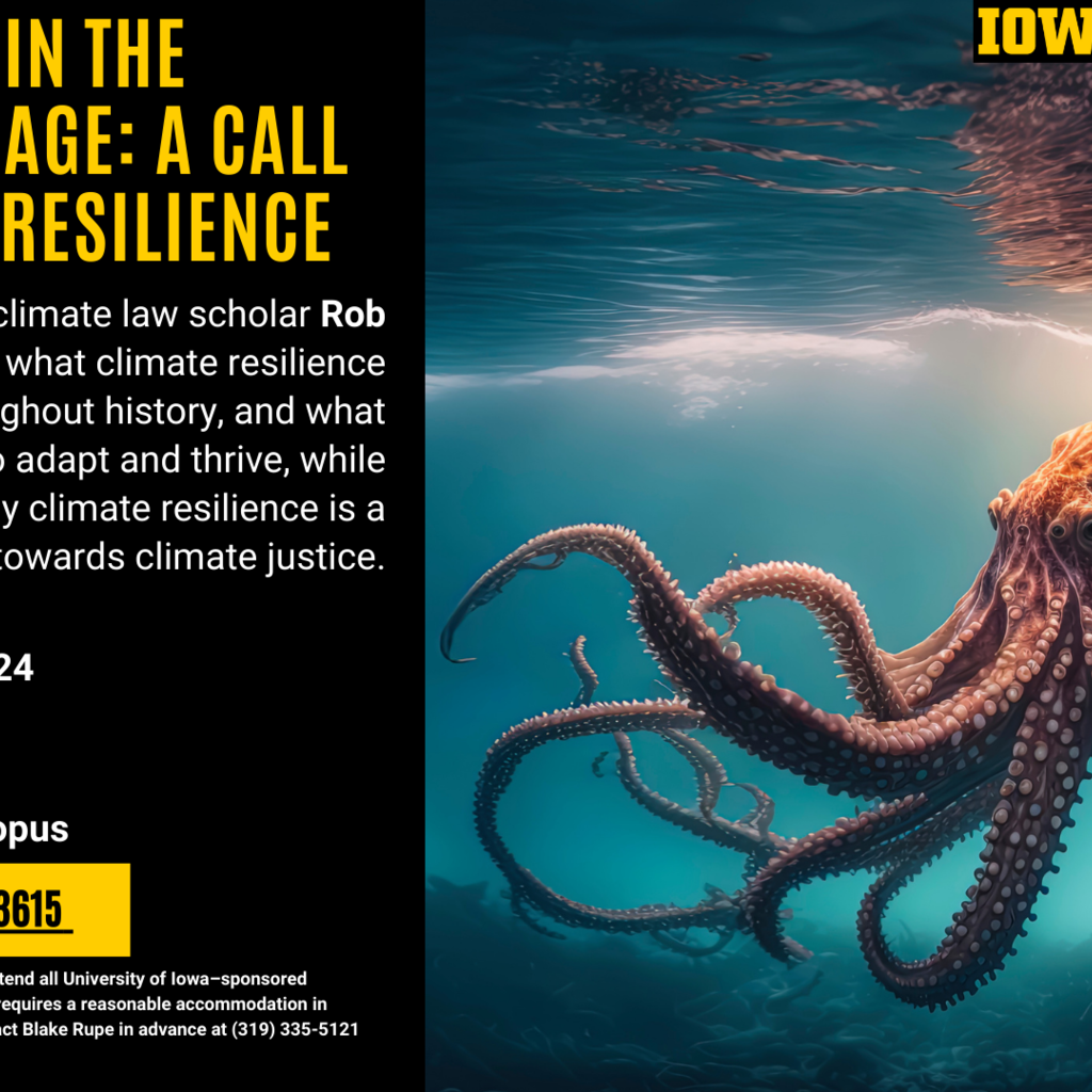 Rob Verchick - 'The Octopus in the Parking Garage: A Call for Climate Resilience' promotional image
