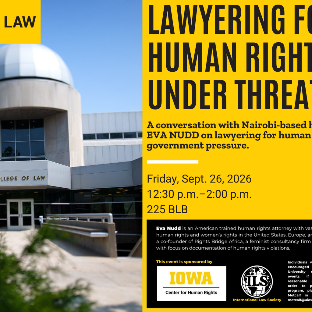 Lawyering for Human Rights Under Threat promotional image