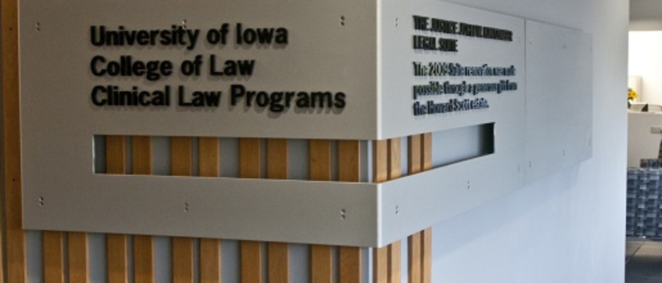 Clinical Law Program Sign