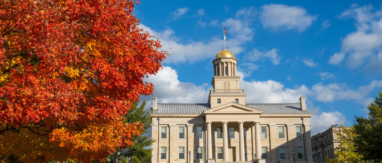 Fall 2021 Old Capitol Building at the University of Iowa