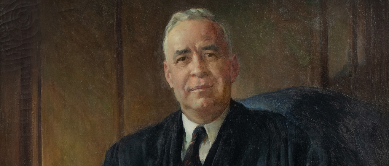 A portrait of former Iowa Law dean and Supreme Court Justice Wiley Rutledge