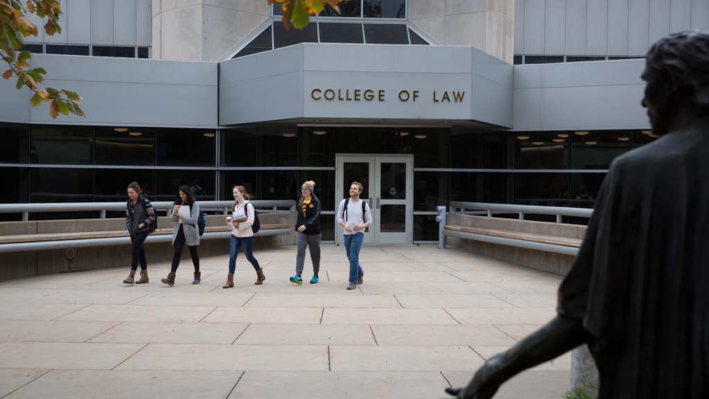 Students Walking at BLB Law Building