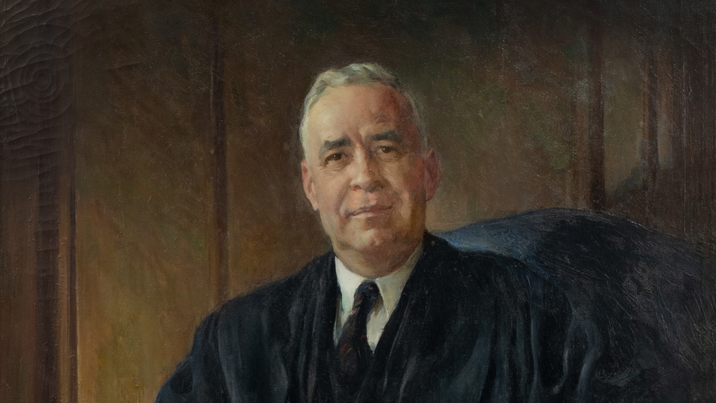 A portrait of former Iowa Law dean and Supreme Court Justice Wiley Rutledge